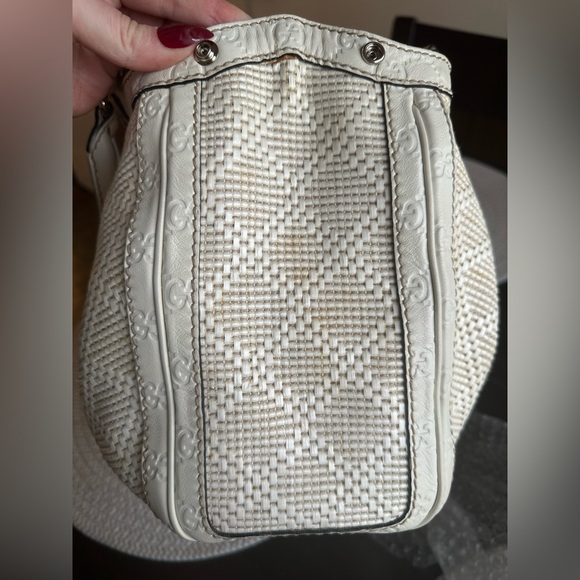 Gucci Sukey Woven Rafia Diamanté Tote - Picture 10 of 12
